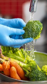 Disinfecting groceries during COVID-19 coronavirus outbreak